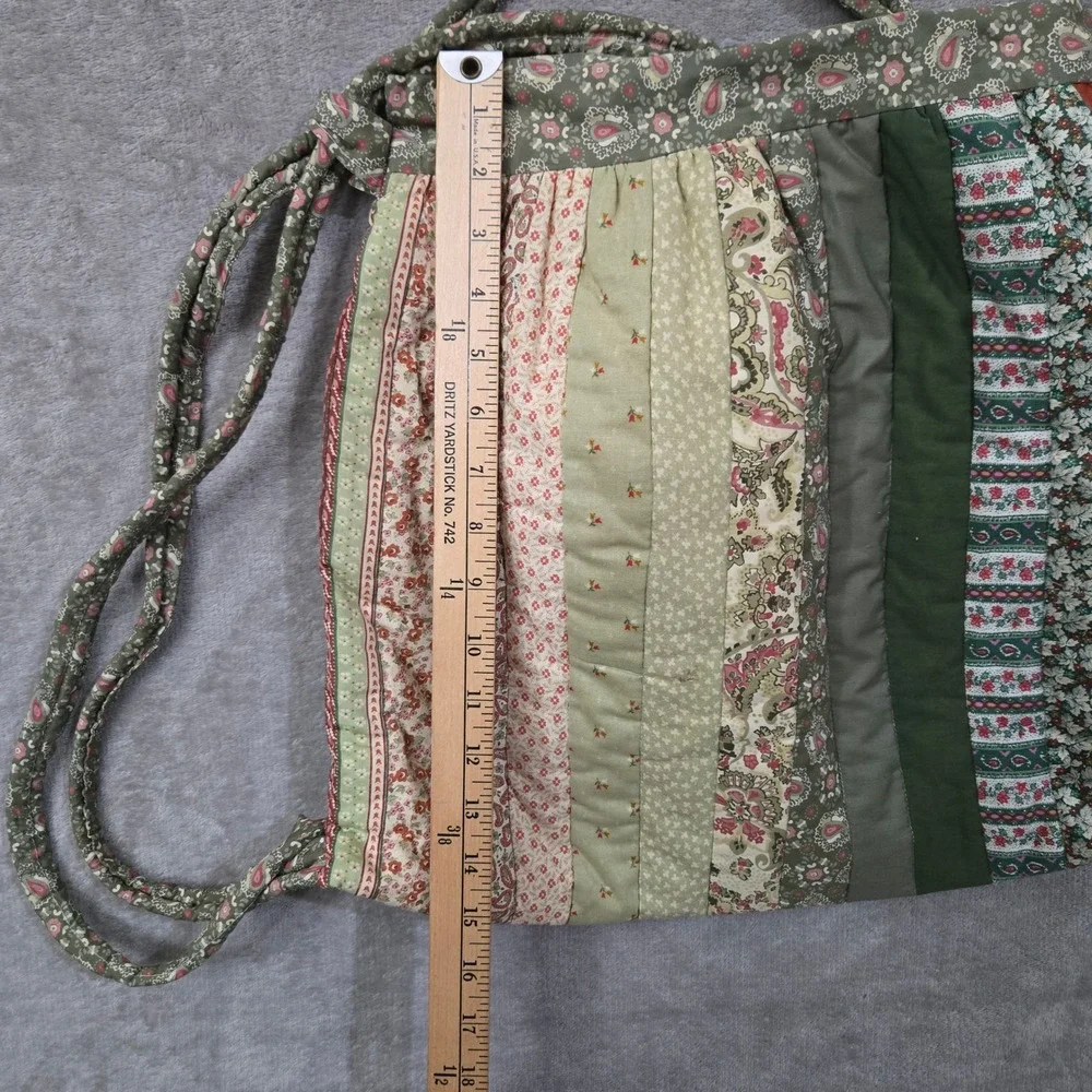 Patchwork Purse Quilted Boho Hobo Hippie Cottegecore Earthy Festival 70s Retro